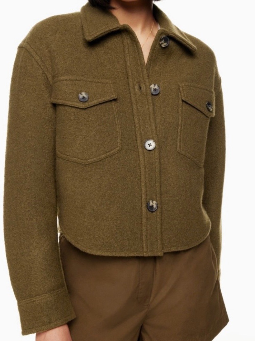 Wilfred Ganna Cropped Wool Jacket